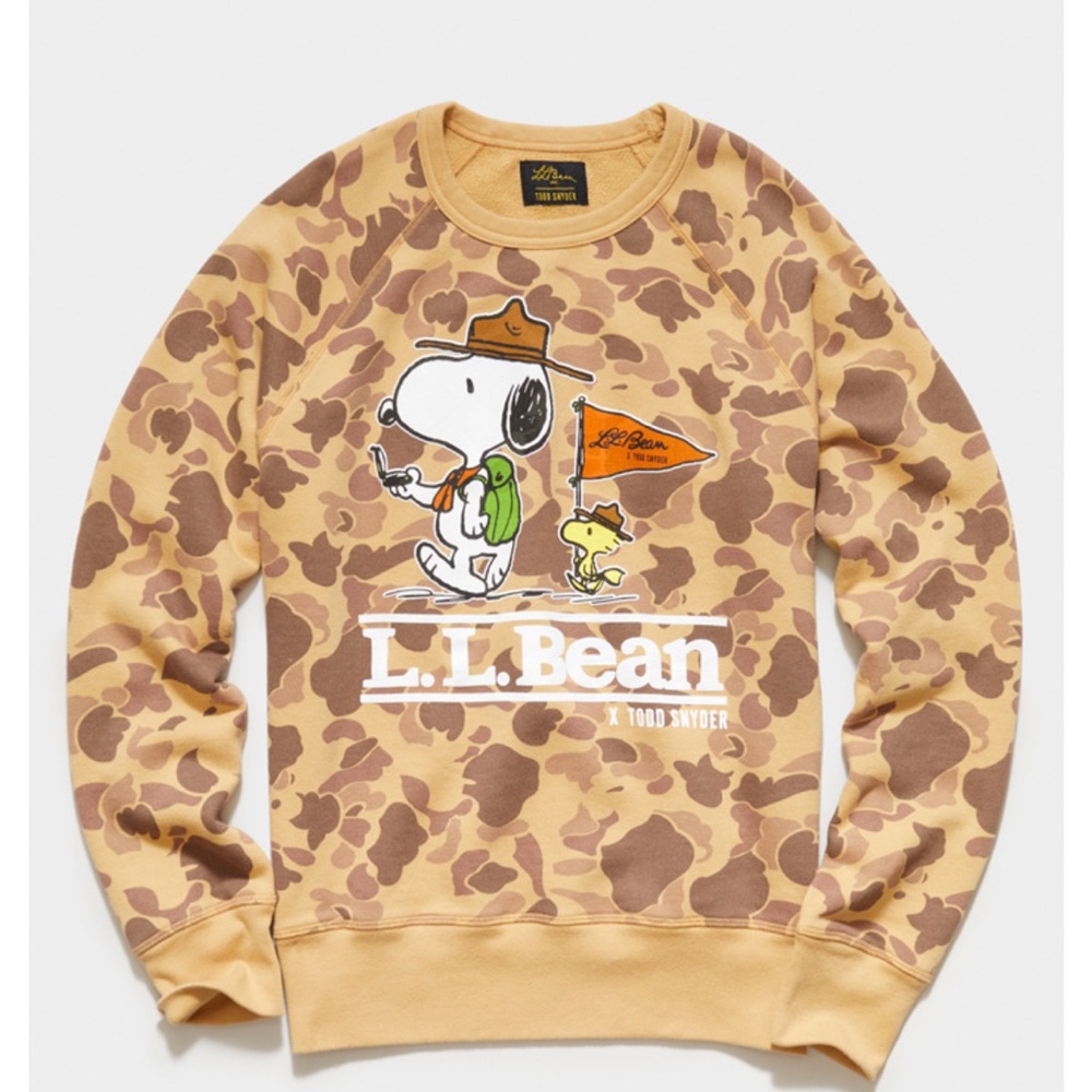 Todd Snyder collab with LL Bean Peanuts